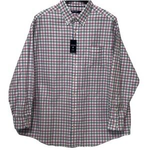 Cremieux Classics Oxford Long Sleeve Button Plaid Multicolor Shirt Men Size 2XB‎